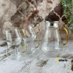 ست 5 پارچه پارچ و لیوان پیرکس DELI