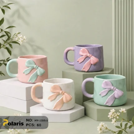 ماگ رنگی پاپیون کد HY-1355-1 برند پلاریس
