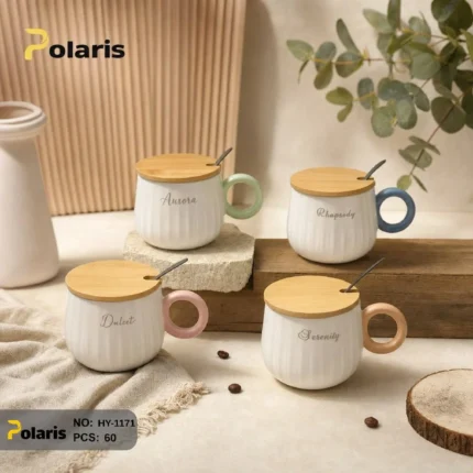 ماگ ساده دسته گرد کد HY-1171 برند پلاریس