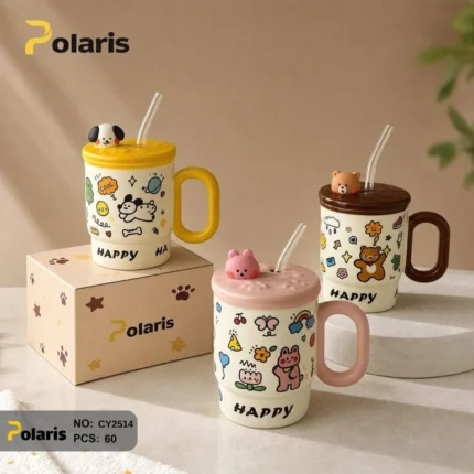 ماگ سگ نی دار کد CY2514 برند پلاریس