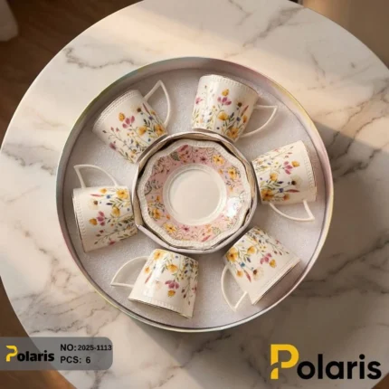 ست چای خوری کد 1113-2025 برند پلاریس