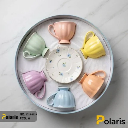 ست چای خوری کد 1119-2025 برند پلاریس
