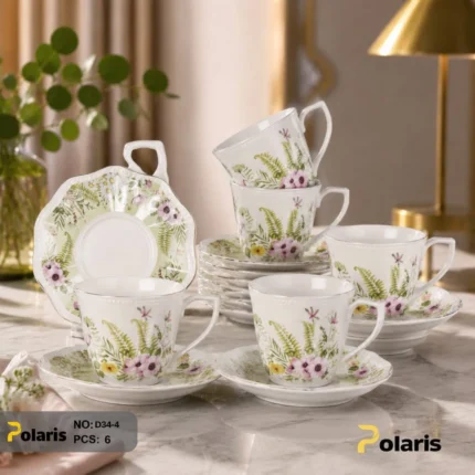 ست چای خوری کد D34-4 برند پلاریس