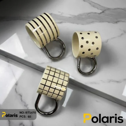 ماگ راه راه کد BT1470 برند پلاریس