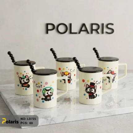 ماگ گربه کد LD721 برند پلاریس